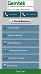 Mobile Screenshot of gemtekpestcontrol.com