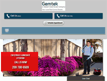 Tablet Screenshot of gemtekpestcontrol.com